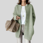 Women's Button-Front Cardigan with Ribbed Cuffs 5