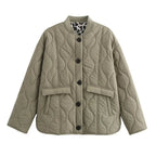 Women's Quilted Jacket with Leopard Print Lining 7