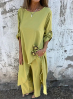 Octavia | Stylish Round Neck Two Piece Set 2