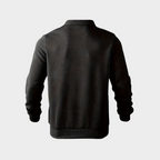 Men's Half-Zip Collared Sweatshirt with Textured Knit 6