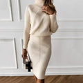 Women's Turtleneck Knit Dress Long Sleeve Midi Length 5