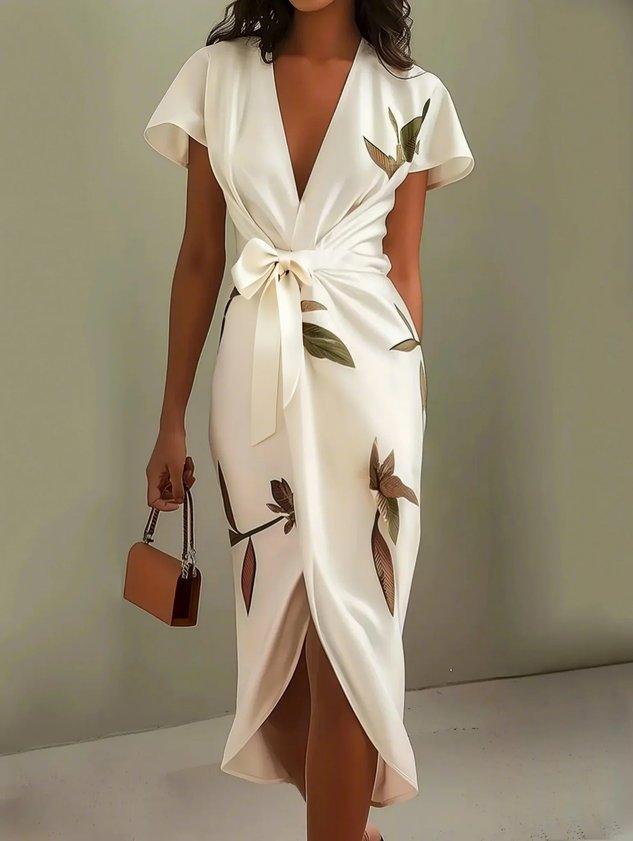 Eleanor | Floral Wrap Midi Dress 3