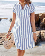 Rebecca | Elegant Striped Dress 3