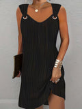 Maurice | Stylish V-Neck Sleeveless Dress 1
