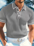 Leonard | Color-Blocked Short Sleeve Polo Shirt 4