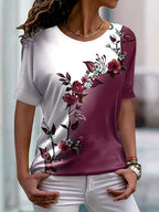 Beth | Stylish Floral Colorblock Blouse 3