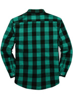 Men's Buffalo Plaid Flannel Shirt Button-Front 20