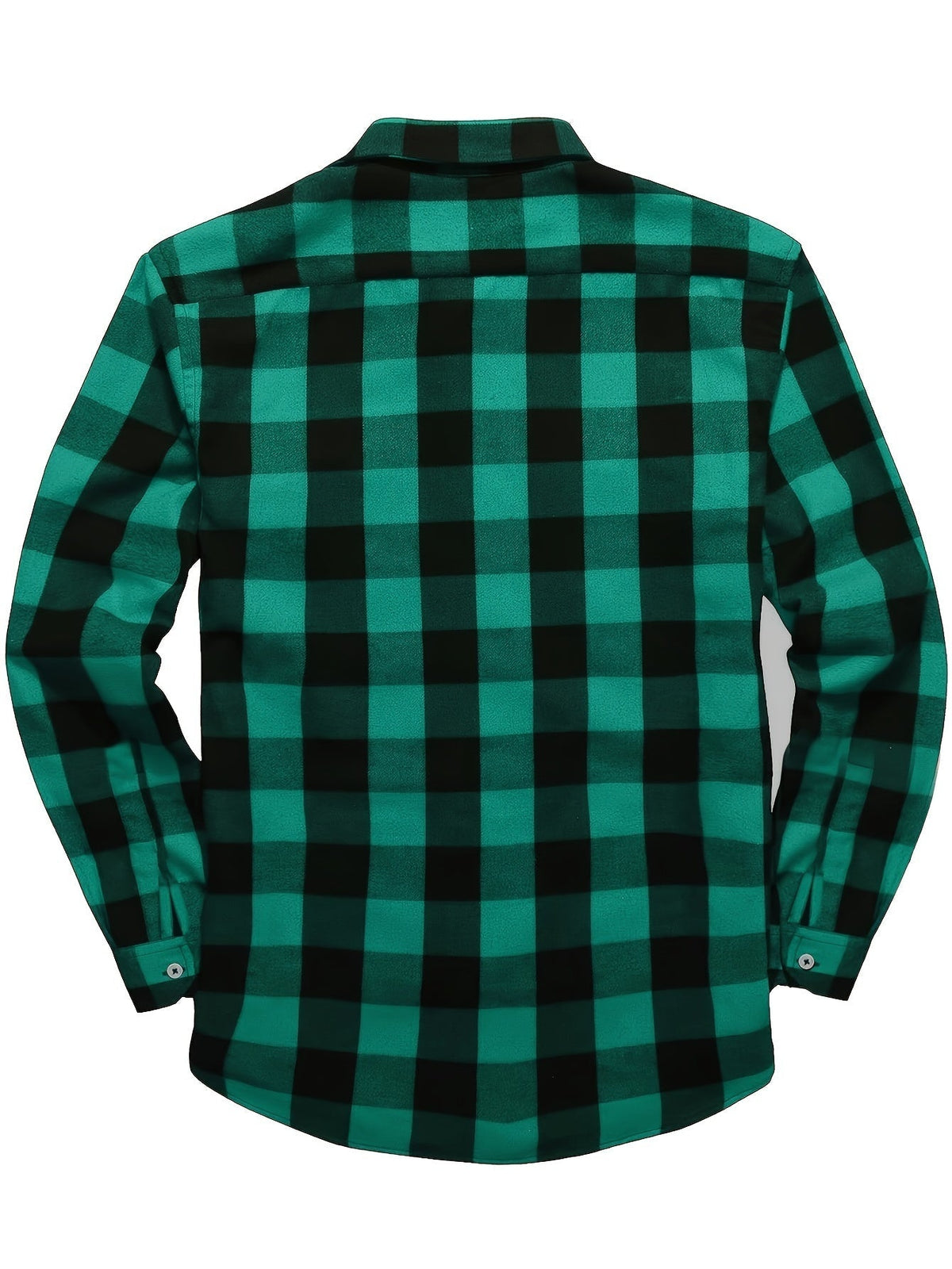Men's Buffalo Plaid Flannel Shirt Button-Front 20
