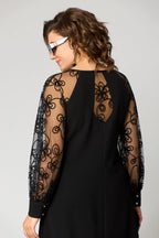Fiona | Elegant Floral Sleeve Lace Dress 7