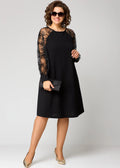 Fiona | Elegant Floral Sleeve Lace Dress 1