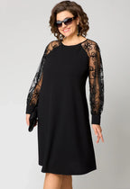 Fiona | Elegant Floral Sleeve Lace Dress 2
