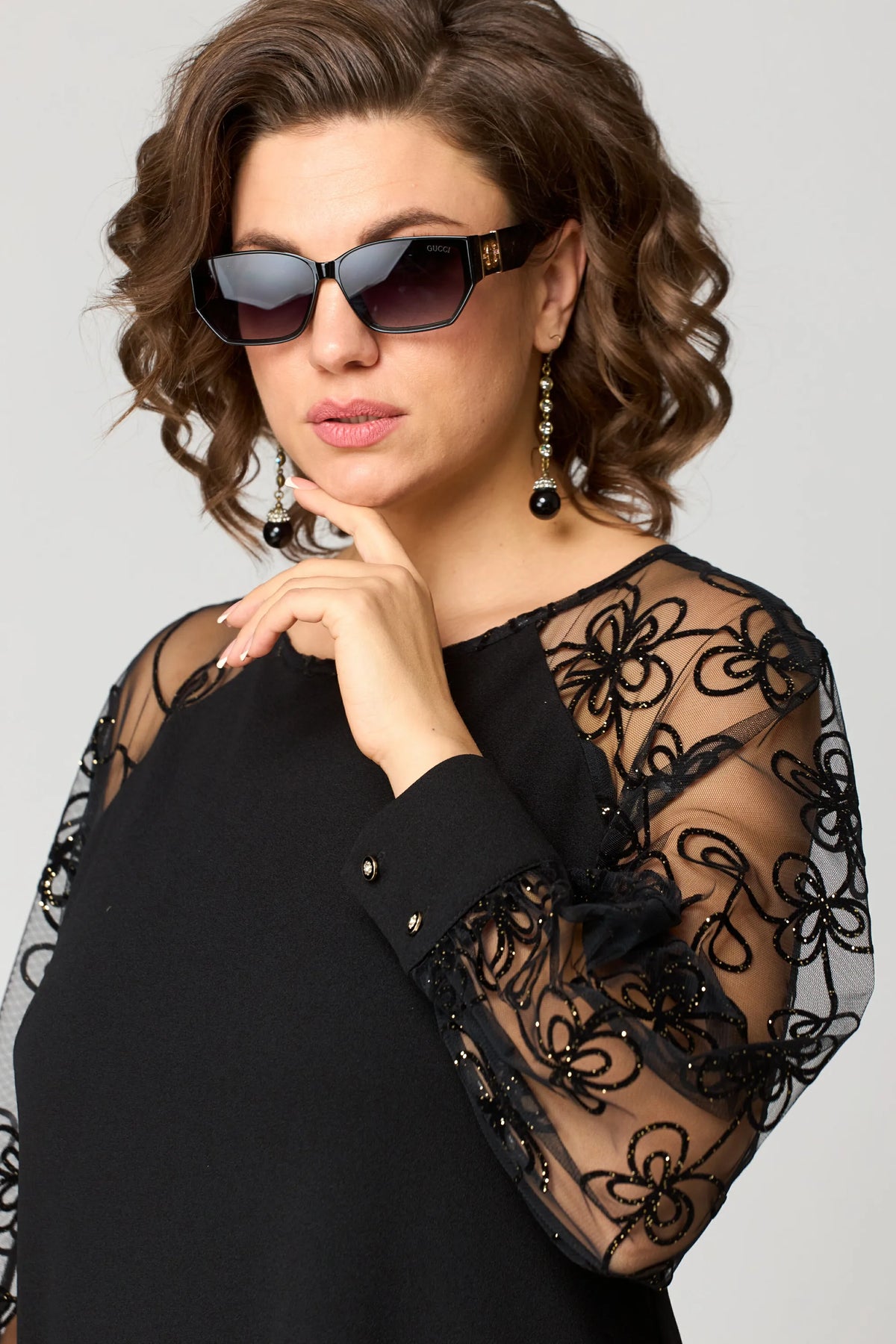 Fiona | Elegant Floral Sleeve Lace Dress 3