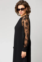 Fiona | Elegant Floral Sleeve Lace Dress 4
