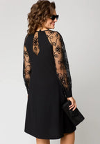 Fiona | Elegant Floral Sleeve Lace Dress 6