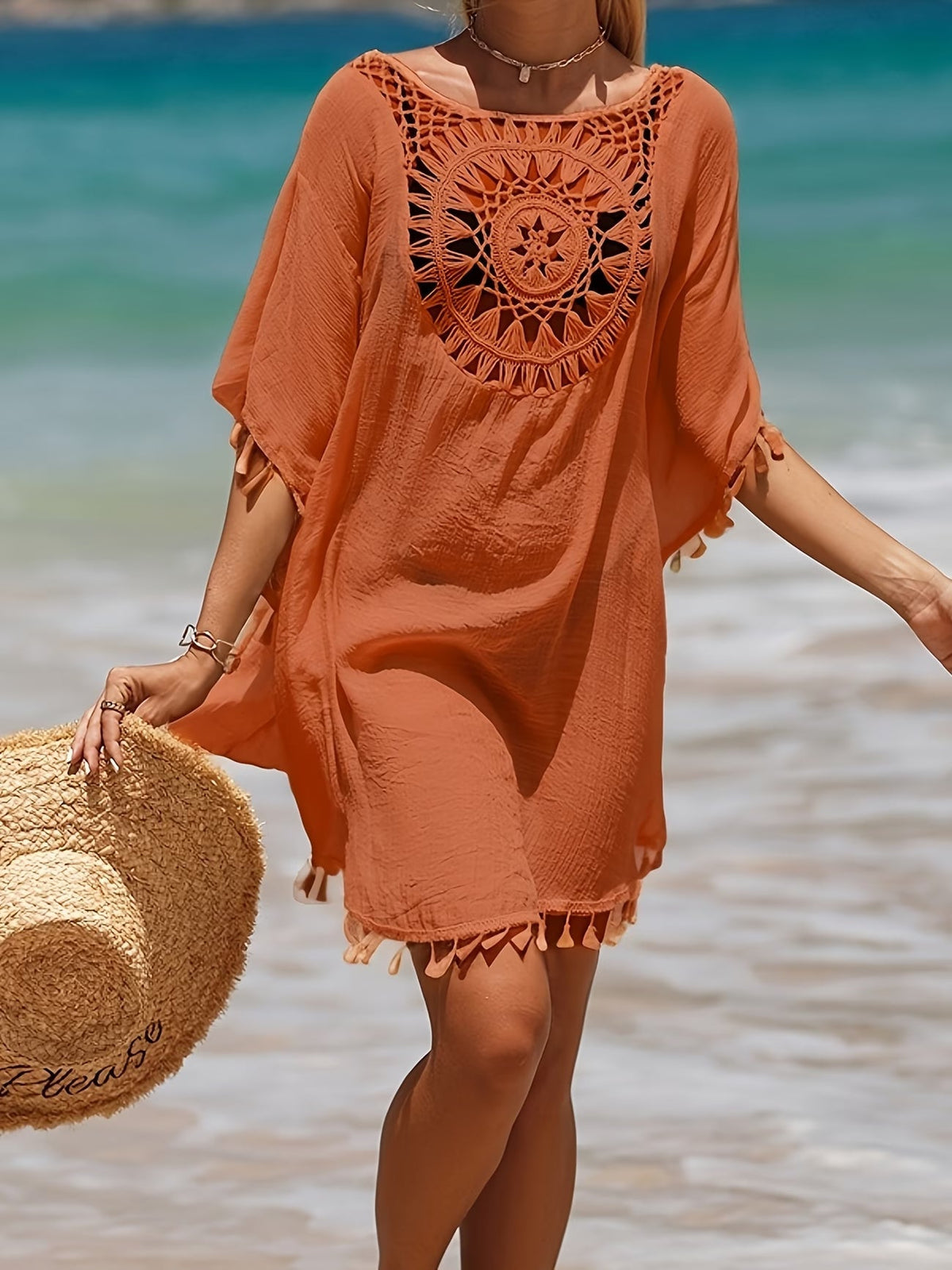 Zaina | Stylish Retro Flowy Boho Dress 6