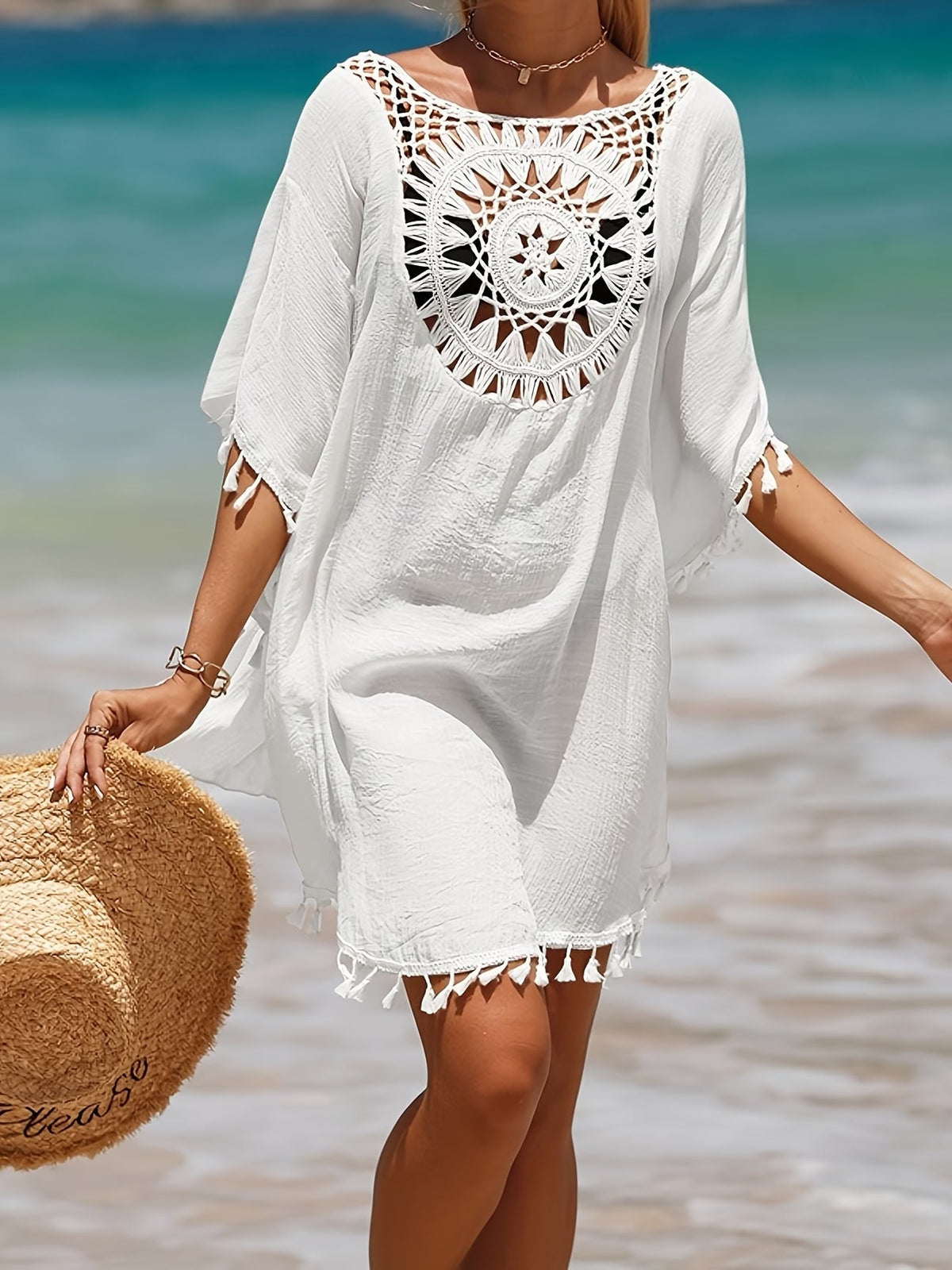 Zaina | Stylish Retro Flowy Boho Dress 8
