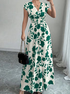 Sariyah | Elegant V-Neck Sleeveless Dress 4