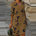 Althea | Vintage Short-Sleeve V-Neck Dress 4