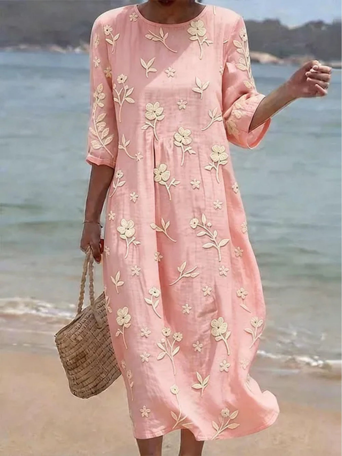 Vivian | Long Sleeve Embroidered Dress 1