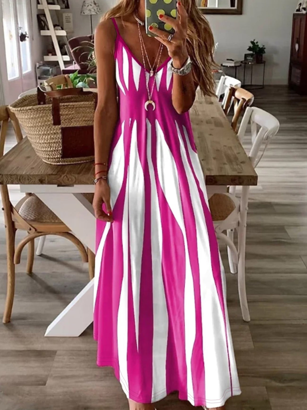 Quinn | Stylish Thin Straps V-Neck Dress 3