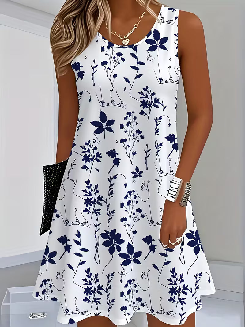 Sandara | Stylish Floral Sleeveless Mini Dress 1
