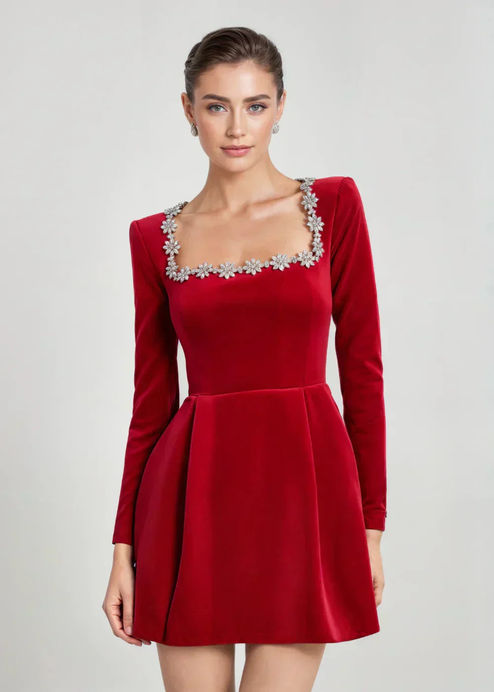 Lucinda | Elegant Velvet Mini Dress 6