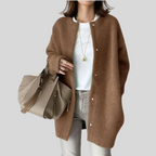 Women's Button-Front Cardigan with Ribbed Cuffs 4
