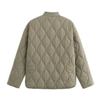 Women's Quilted Jacket with Leopard Print Lining 8