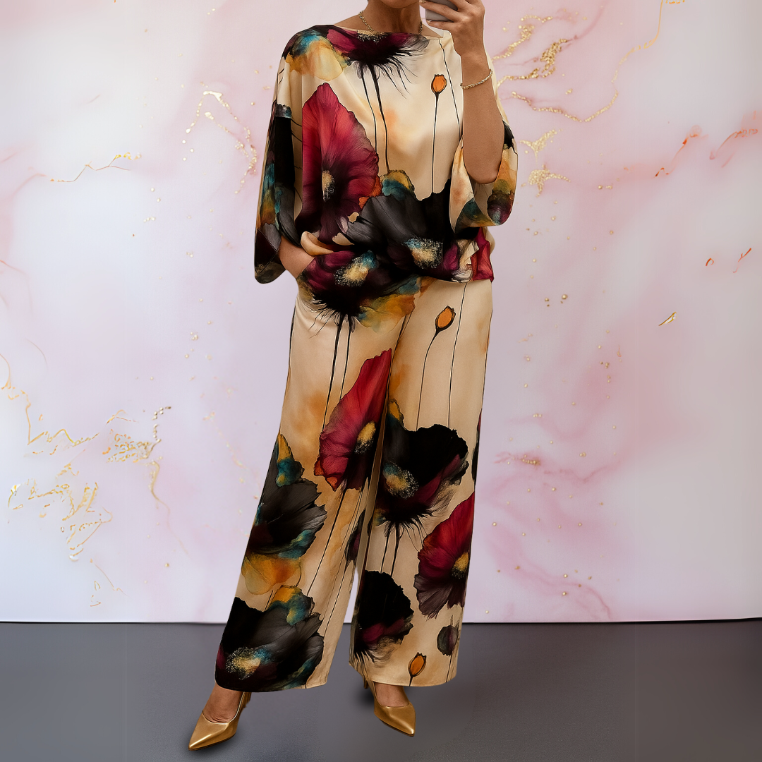 Cordelia | Stylish Satin Two-Piece Set 2