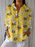 Pamela | Casual Bee Blossom Design Blouse 1