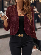 Raina | Stylish Glitter Sequin Cardigan Jacket 3