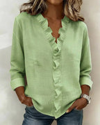 Althea | Lightweight V-Neck Blouse 3