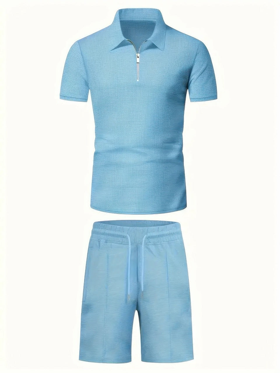 Stuart | Classic Zipper Shirt and Short Set 8