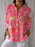 Janet | Stylish Tropical Blossom Blouse 1