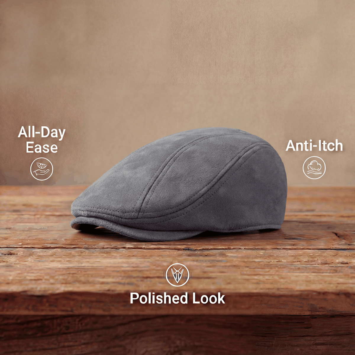 Samuel | Classic Suede Flat Cap 6