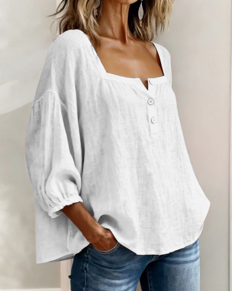 Orlinda | Stylish Relaxed Puff Sleeve Blouse 8