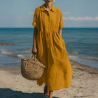 Mandy | Elegant Collared Button Dress 5