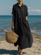Mandy | Elegant Collared Button Dress 9