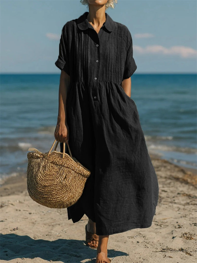 Mandy | Elegant Collared Button Dress 9