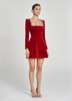 Lucinda | Elegant Velvet Mini Dress 7