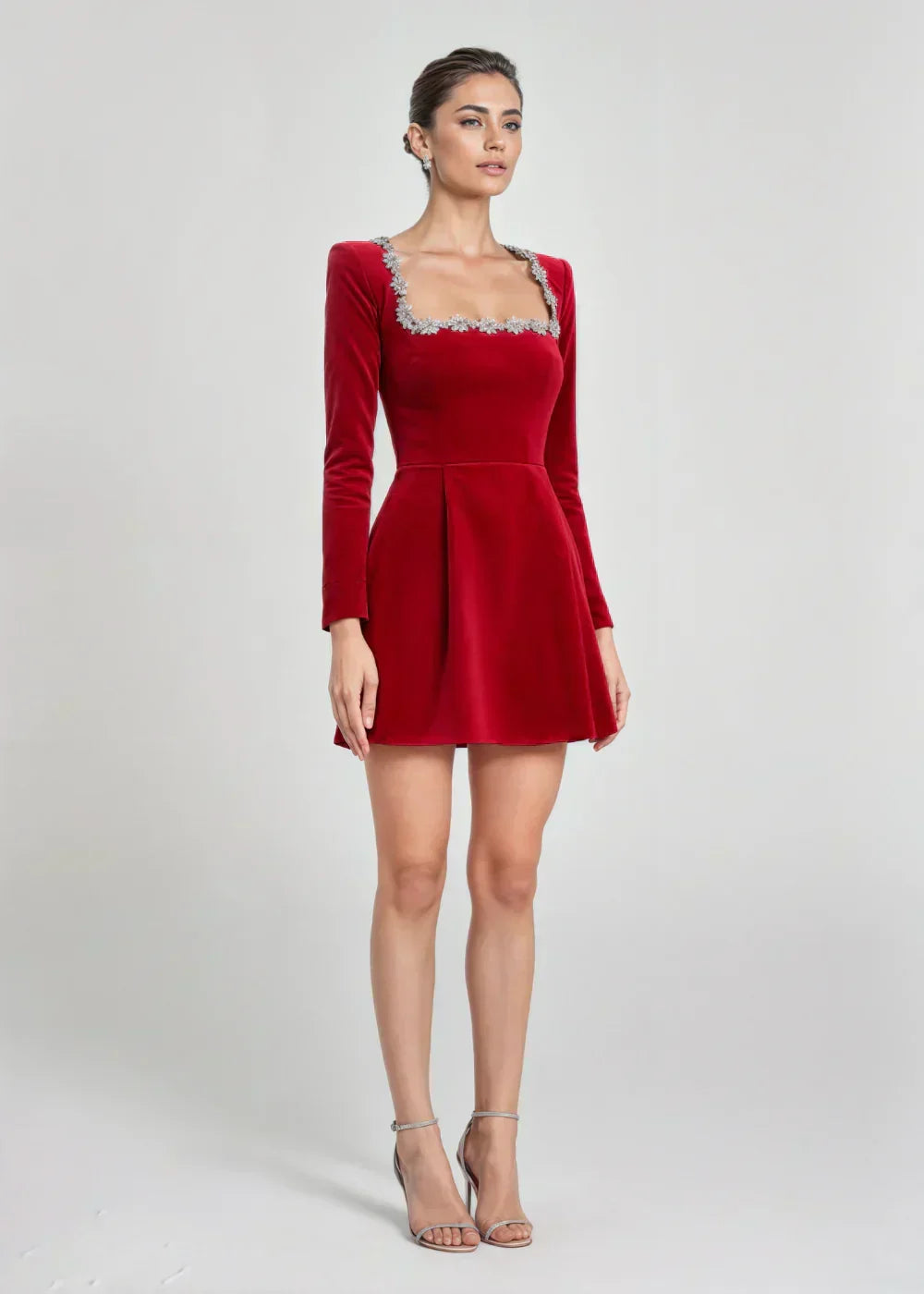 Lucinda | Elegant Velvet Mini Dress 7