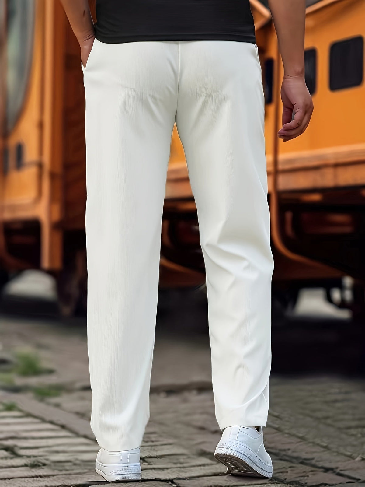 Men's Drawstring Athletic Pants with Side Pockets 9