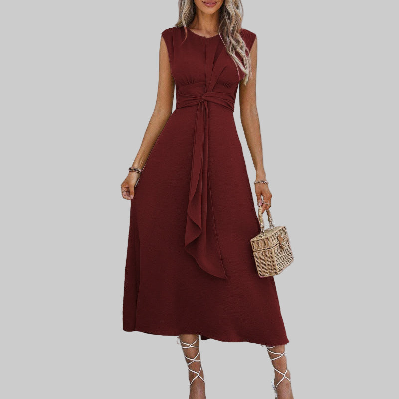 Dulcie | Elegant Sleeveless Round Neck Maxi Dress 9