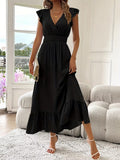 Marcella | Elegant Sleeveless V-Neck Ruffled Dress 8