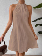 Aurora | Stylish Halter Neck Mini Dress 2