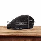Edward | Heritage Pinstripe Stitch Flat Cap 3