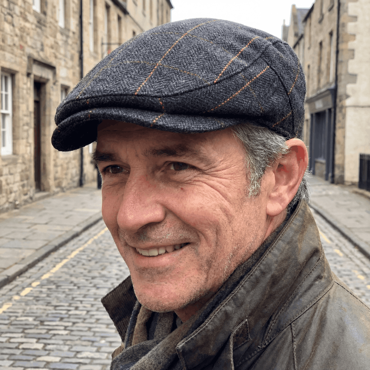 Edward | Heritage Pinstripe Stitch Flat Cap 2