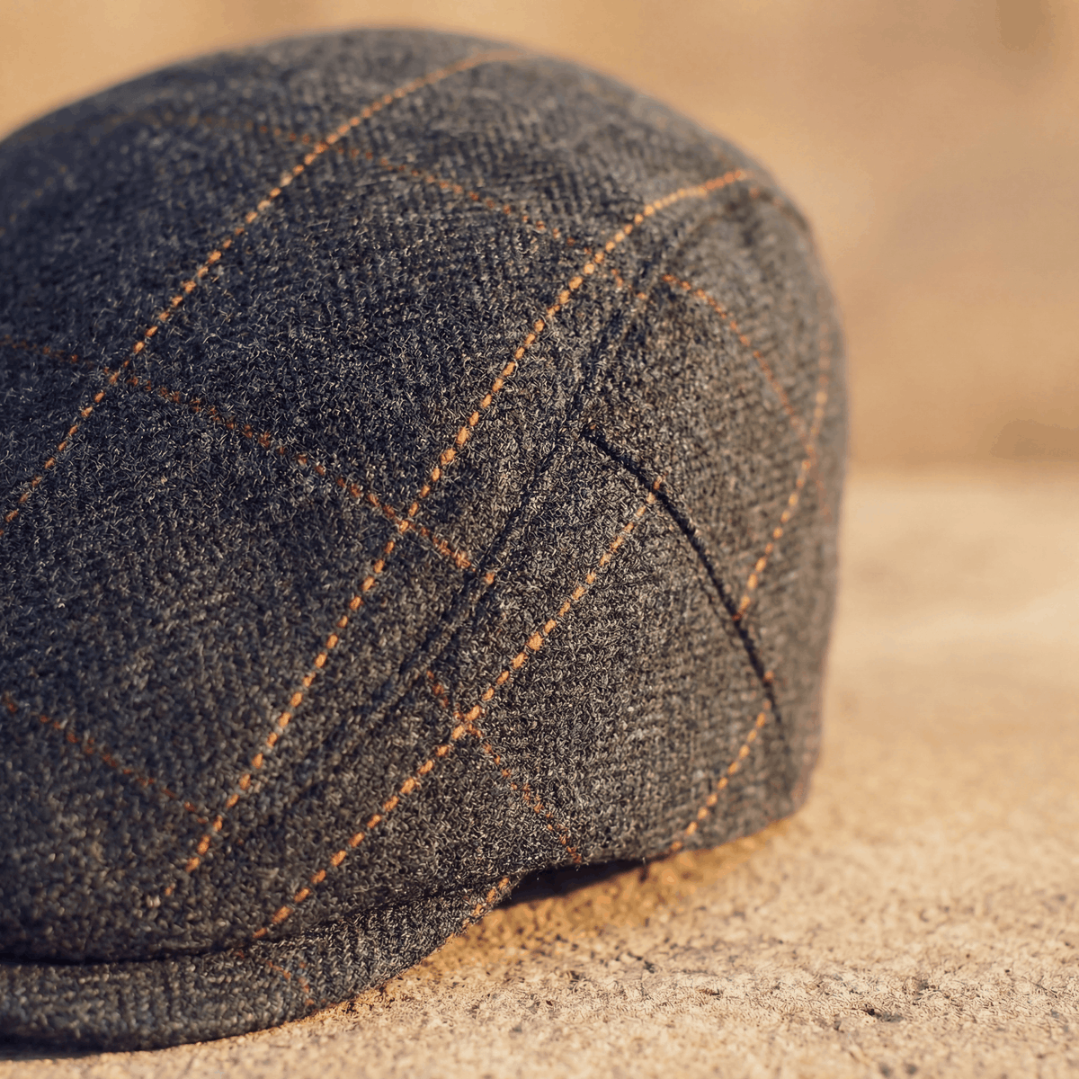 Edward | Heritage Pinstripe Stitch Flat Cap 4