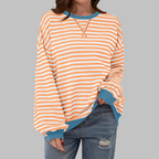 Mireille | Casual Long Sleeve Striped Sweatshirt 7