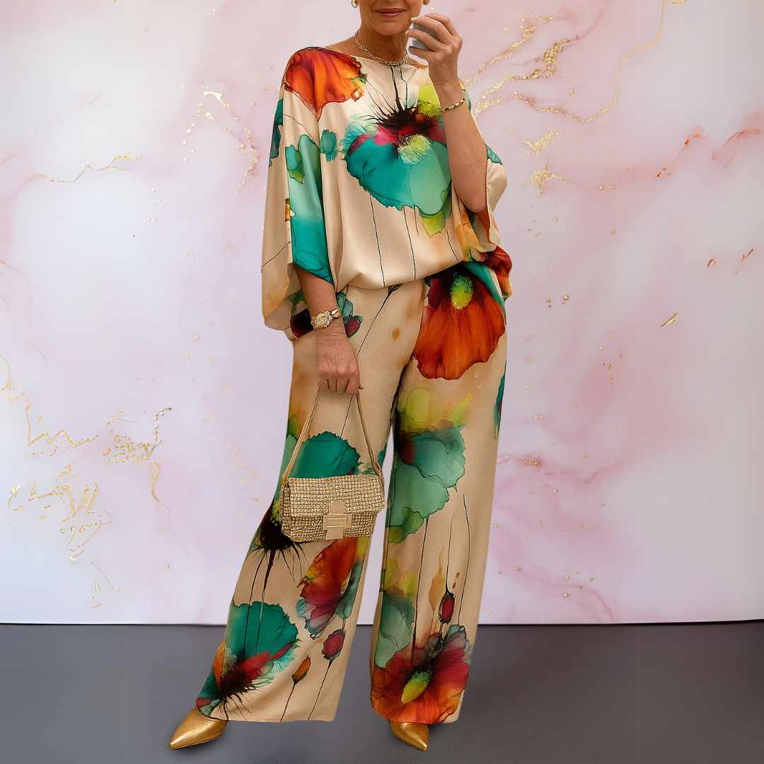 Cordelia | Stylish Satin Two-Piece Set 4